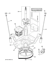 Suspension, Pump & Drive Components parts for Ge Washer GTAN5550D1WW from AppliancePartsPros.com