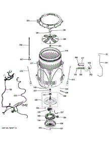 Tub & Motor parts for Ge Washer GTAS8655D0MC from AppliancePartsPros.com