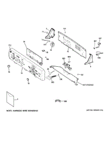 Controls & Backsplash parts for Ge Washer GTWP2000F1WW from AppliancePartsPros.com