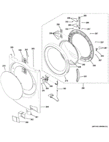 Front Panel & Door parts for Ge Washer GFWS2505F0RR from AppliancePartsPros.com