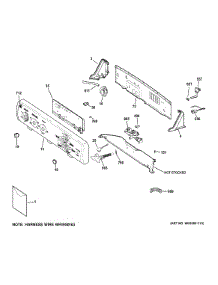 Controls & Backsplash parts for Ge Washer GMAN4250F0WS from AppliancePartsPros.com