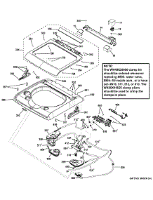 Top Panel & Lid parts for Ge Washer GTWS8450D0WS from AppliancePartsPros.com