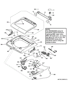 Top Panel & Lid parts for Ge Washer GTWN8250D0WS from AppliancePartsPros.com