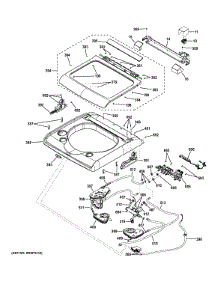 Top Panel & Lid parts for Ge Washer GTWN8150D0WS from AppliancePartsPros.com