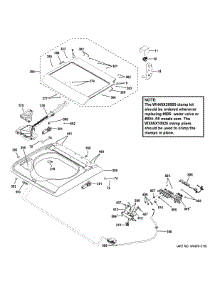 Top Panel & Lid parts for Ge Washer GTW810SPJ1MC from AppliancePartsPros.com