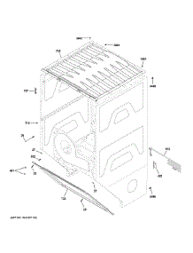 Dryer Cabinet parts for Ge Washer Dryer Combo GUD24GSSM0WW from AppliancePartsPros.com