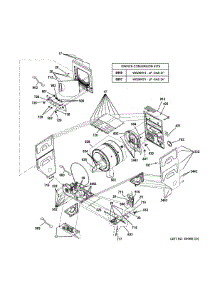 Cabinet (1) parts for Ge Washer Dryer Combo GUD27GSSJ0WW from AppliancePartsPros.com