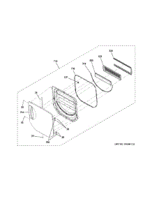 Door parts for Ge Washer Dryer Combo GUD24GSSJ0WW from AppliancePartsPros.com