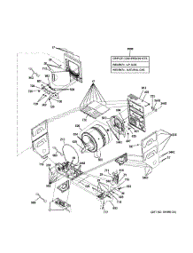Cabinet (1) parts for Ge Washer Dryer Combo GUD24GSSJ0WW from AppliancePartsPros.com