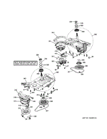 Motor & Drive Assembly parts for Ge Washer Dryer Combo GUD24ESSJ0WW from AppliancePartsPros.com