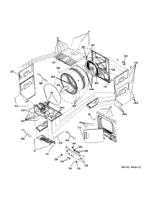Cabinet (1) parts for Ge Washer Dryer Combo GUD27ESSJ0WW from AppliancePartsPros.com