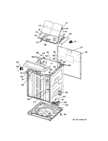 Cabinet (6) parts for Ge Washer Dryer Combo GUD27ESSJ1WW from AppliancePartsPros.com
