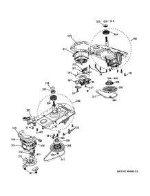 Motor & Drive Assembly parts for Ge Washer Dryer Combo GTUP240GM4WW from AppliancePartsPros.com