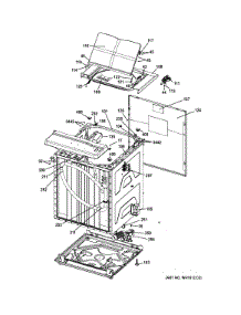 Cabinet (5) parts for Ge Washer Dryer Combo GTUP240EM4WW from AppliancePartsPros.com