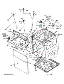 Cabinet (4) parts for Ge Washer Dryer Combo GTUP240EM4WW from AppliancePartsPros.com