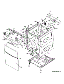 Cabinet (6) parts for Ge Washer Dryer Combo GTUP240EM4WW from AppliancePartsPros.com