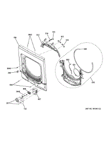 Front Panel parts for Ge Washer Dryer Combo GTUP240EM6WW from AppliancePartsPros.com