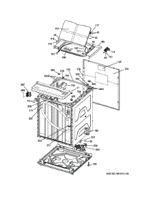Cabinet (5) parts for Ge Washer Dryer Combo GTUP240EM6WW from AppliancePartsPros.com