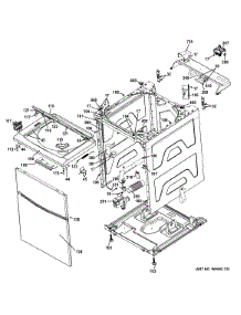 Cabinet (6) parts for Ge Washer Dryer Combo GTUP240GM6WW from AppliancePartsPros.com