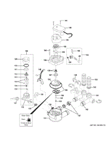 Pump parts for Ge Water Softener GXSF30V01 from AppliancePartsPros.com