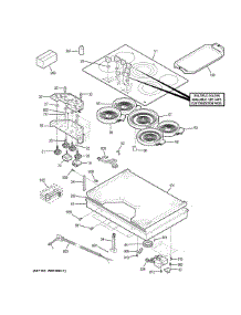 Control Panel & Cooktop parts for Ge Cooktop CEP70303M1S2 from AppliancePartsPros.com