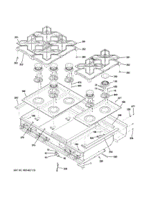 Cooktop parts for Ge Cooktop CGU486P2M1S1 from AppliancePartsPros.com