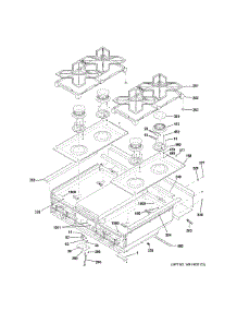 Cooktop parts for Ge Cooktop ZGU364NDP7SS from AppliancePartsPros.com