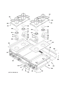 Cooktop parts for Ge Cooktop ZGU484NGP8SS from AppliancePartsPros.com