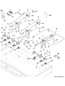 Gas & Burner Parts parts for Ge Cooktop ZGU486NRP7SS from AppliancePartsPros.com