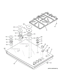 Control Panel & Cooktop parts for Ge Cooktop JGP940BEK3BB from AppliancePartsPros.com