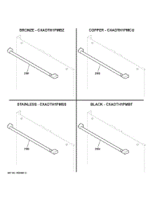Cafe Customization parts for Ge Dishwasher CDT866P3M4D1 from AppliancePartsPros.com