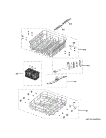 Rack Assemblies parts for Ge Dishwasher GDT225SSL0SS from AppliancePartsPros.com