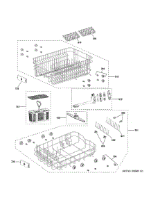 Rack Assemblies parts for Ge Dishwasher PDT145SGL0WW from AppliancePartsPros.com