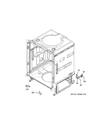 Body Parts (2) parts for Ge Dishwasher GDT740SIFAII from AppliancePartsPros.com