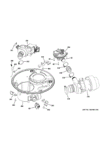 Sump & Motor Mechanism parts for Ge Dishwasher CDT835SSJ2SS from AppliancePartsPros.com