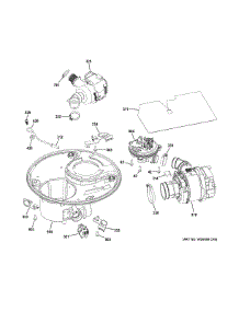 Sump & Motor Mechanism parts for Ge Dishwasher PDT855SSJ2SS from AppliancePartsPros.com