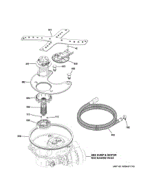 Sump & Filter Assembly parts for Ge Dishwasher PDT750SSF7SS from AppliancePartsPros.com