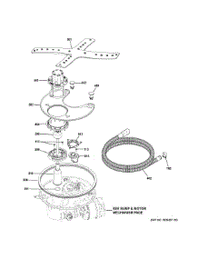 Sump & Filter Assembly parts for Ge Dishwasher PDT845SSJ0SS from AppliancePartsPros.com