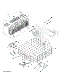 Lower Rack Assembly parts for Ge Dishwasher GDT680SGH7BB from AppliancePartsPros.com