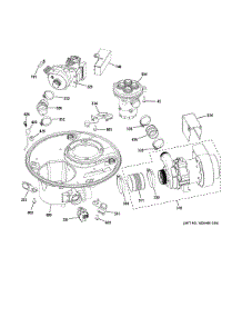 Sump & Motor Mechanism parts for Ge Dishwasher PDT720SGH7BB from AppliancePartsPros.com