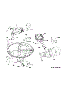 Sump & Motor Mechanism parts for Ge Dishwasher GDT580SMF5ES from AppliancePartsPros.com