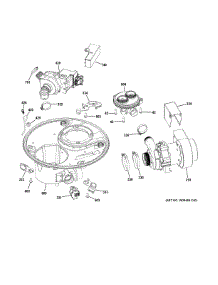 Sump & Motor Mechanism parts for Ge Dishwasher DDT575SMF5ES from AppliancePartsPros.com