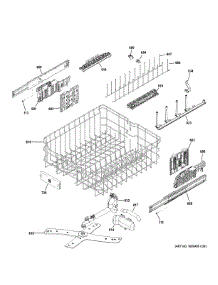 Upper Rack Assembly parts for Ge Dishwasher PDT760SSF5SS from AppliancePartsPros.com