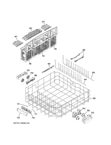 Lower Rack Assembly parts for Ge Dishwasher ZDT870SPF5SS from AppliancePartsPros.com