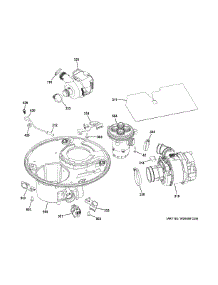 Sump & Motor Mechanism parts for Ge Dishwasher PDT750SSF5SS from AppliancePartsPros.com