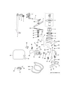 Motor-Pump Mechanism parts for Ge Dishwasher PDW1860N02SS from AppliancePartsPros.com