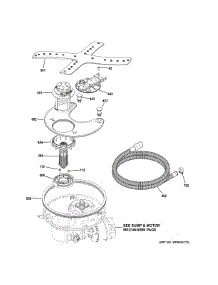 Sump & Filter Assembly parts for Ge Dishwasher GDT720SGF4WW from AppliancePartsPros.com