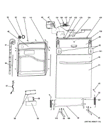 Escutcheon & Door Assembly parts for Ge Dishwasher GLDT690D02WW from AppliancePartsPros.com