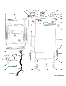 Escutcheon & Door Assembly parts for Ge Dishwasher GSM1800F02WW from AppliancePartsPros.com