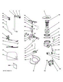 Motor-Pump Mechanism parts for Ge Dishwasher GLDT696D02SS from AppliancePartsPros.com